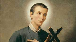 São Peregrino com a cruz nos braços