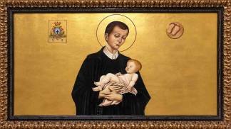 Ícone Dourado de São Geraldo e do Menino