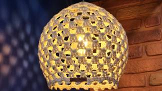 Luminária em Crochê