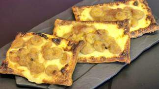 torta de creme de banana