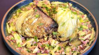 repolho caramelizado com bacon