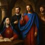 A visão da Beata Celeste com São Francisco, Santo Afonso e Jesus Cristo 